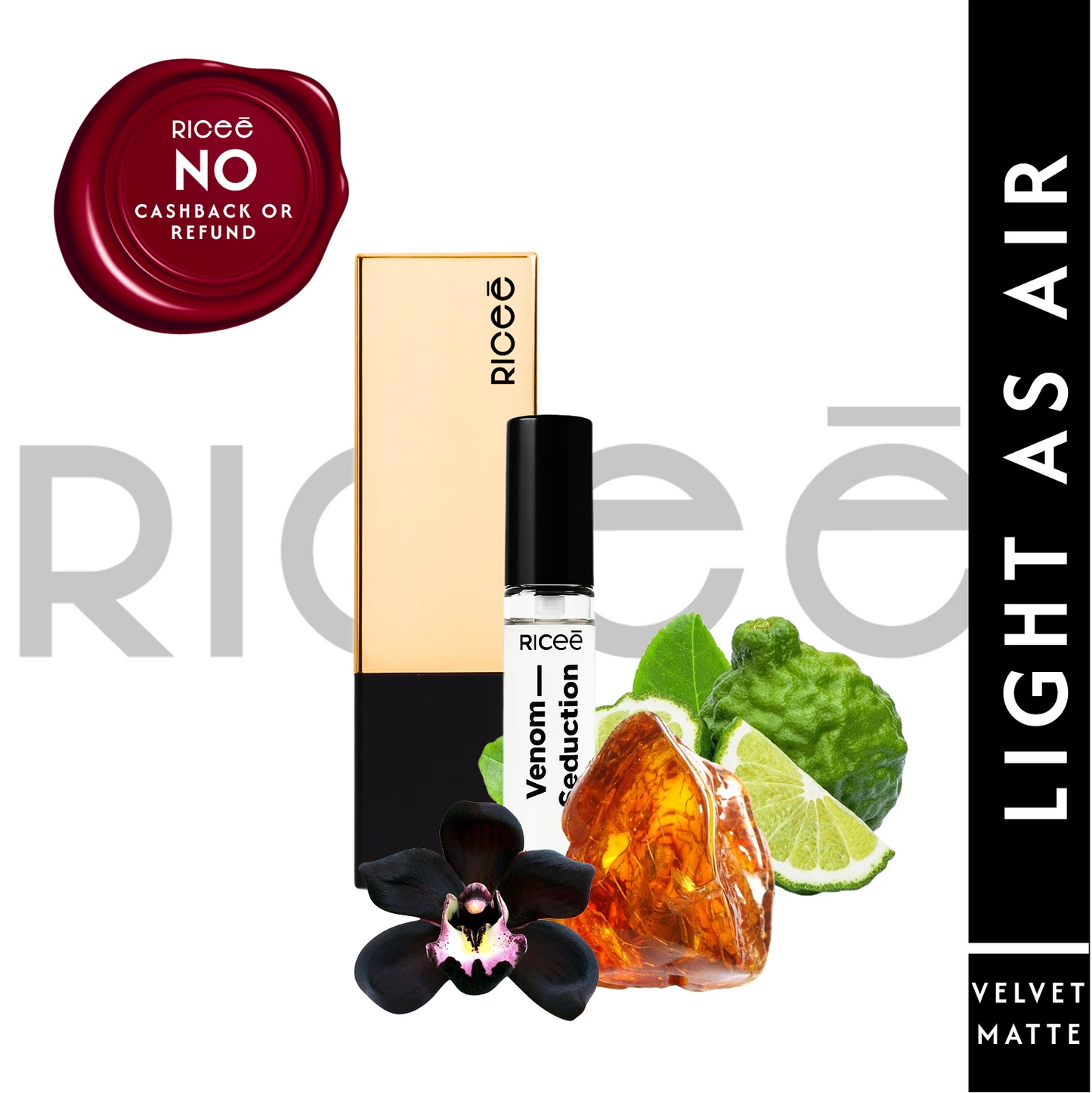 Riceē Rougé Lick-Me-Up Matte Lipstick + Venom Seduction Parfum 3ML